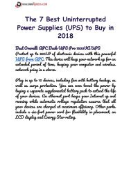 UPS Power Supplies & Systems UK