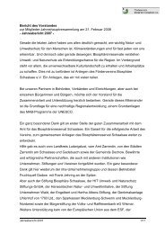 Bericht des Vorstandes - Förderverein Biosphäre Schaalsee eV