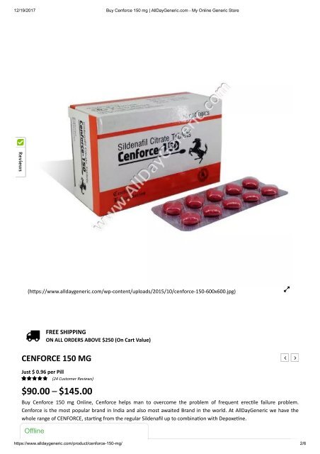 Buy Cenforce 150 mg _ AllDayGeneric