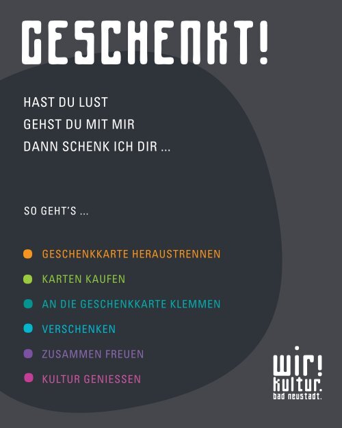 wir! kultur. bad neustadt. 01-05/18