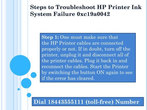 1-800-576-9647 How to Fix HP Printer Ink System Failure 0xc19a0042