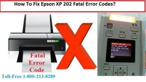 Fix Epson XP 202 Fatal Error Codes by Dialing 18002138289