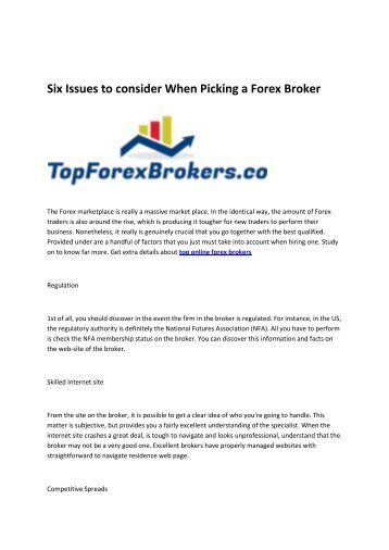 top online forex brokers