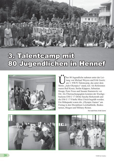 budoka 09 2008 - Dachverband für Budotechniken Nordrhein ...