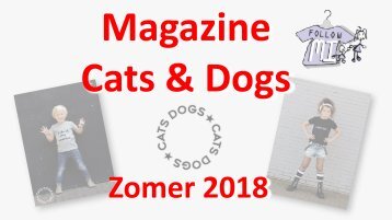 Magazine zomercollectie 2018 cats and dogs