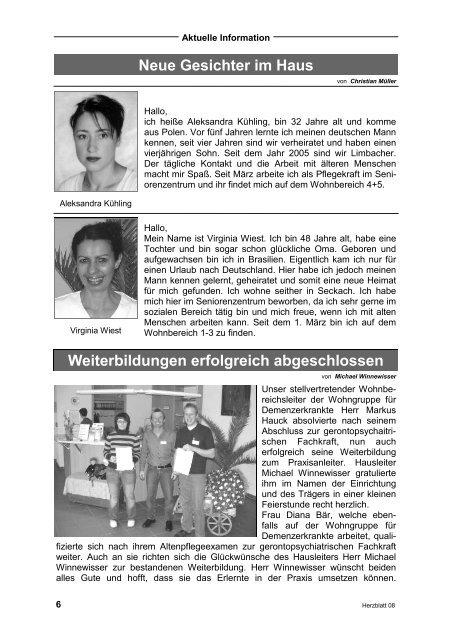 (Hauszeitung 1-08 f\374r Internet) - Seniorenzentrum Katharina von ...