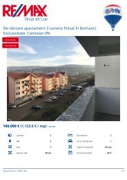 RMX11407 - De vanzare apartament 3 camere finisat in Borhanci. Exclusivitate. Comision 0% [RO]