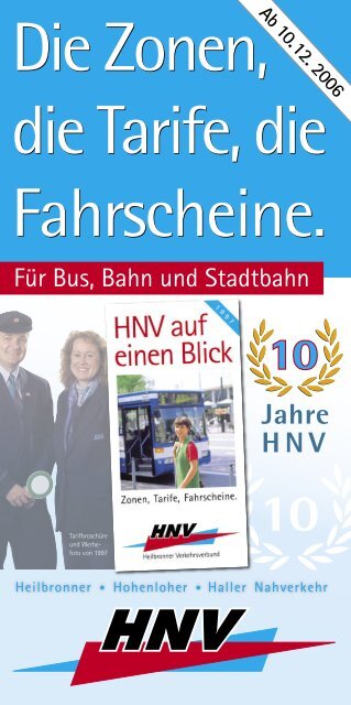 das sunshine-ticket - HNV - Heilbronner · Hohenloher · Haller ...