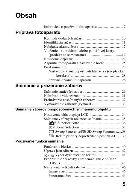 Sony SLT-A57M - SLT-A57M Consignes d&rsquo;utilisation Slovaque