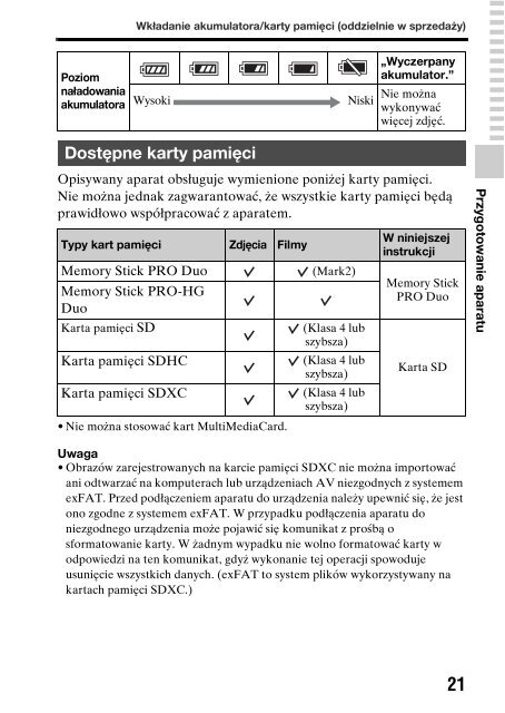 Sony SLT-A57M - SLT-A57M Consignes d&rsquo;utilisation Polonais