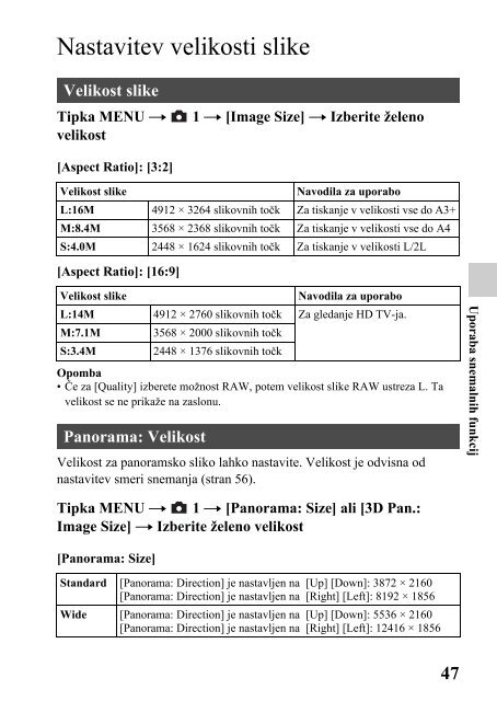 Sony SLT-A57M - SLT-A57M Mode d'emploi Slov&eacute;nien