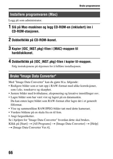 Sony SLT-A57M - SLT-A57M Consignes d&rsquo;utilisation Norv&eacute;gien