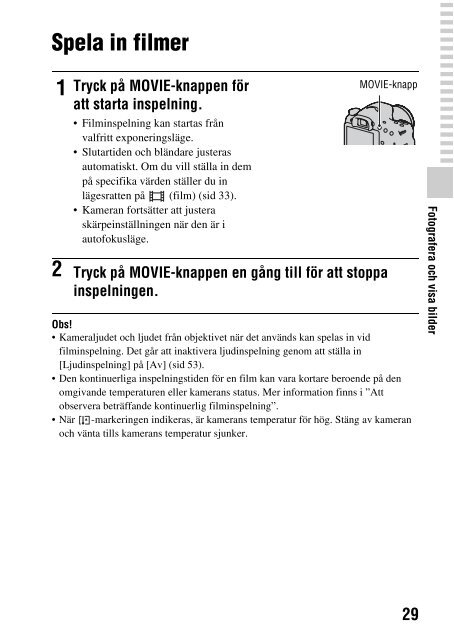 Sony SLT-A57M - SLT-A57M Consignes d&rsquo;utilisation Su&eacute;dois