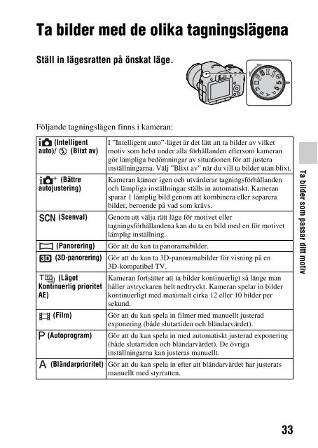 Sony SLT-A57M - SLT-A57M Consignes d&rsquo;utilisation Su&eacute;dois