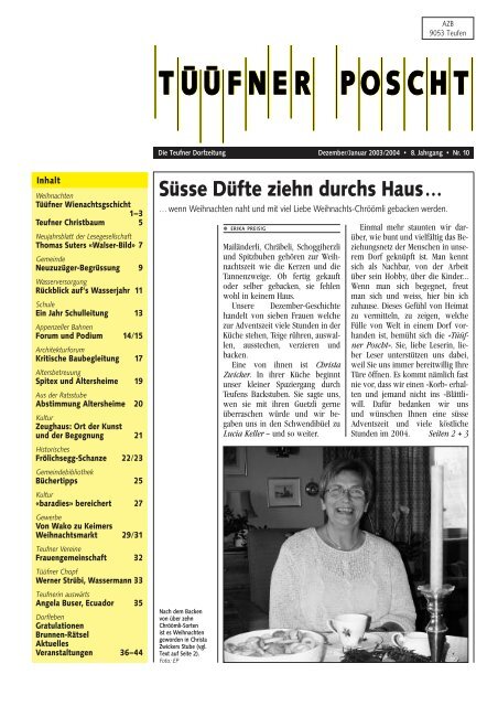 Susse Dufte Ziehn Durchs Haus Tuufner Poscht
