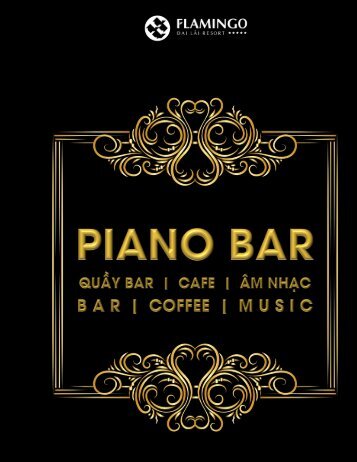 Piano Bar Beverage Menu