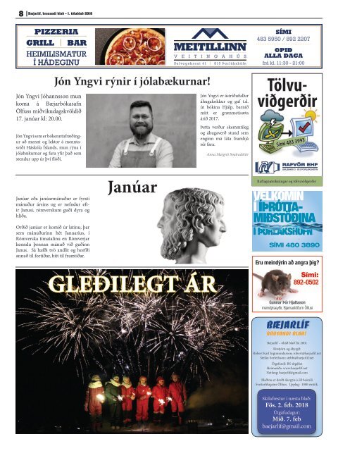 Bæjarlíf janúar 2018