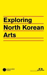 Exploring North Korean Arts - Chair of East Asian Economy and ...