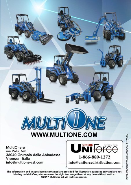 MultiOne UniForce 2018 Catalog