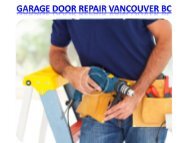 Garage Door Repair Vancouver BC