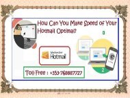 How Can You Make Speed of Your Hotmail Optimal?