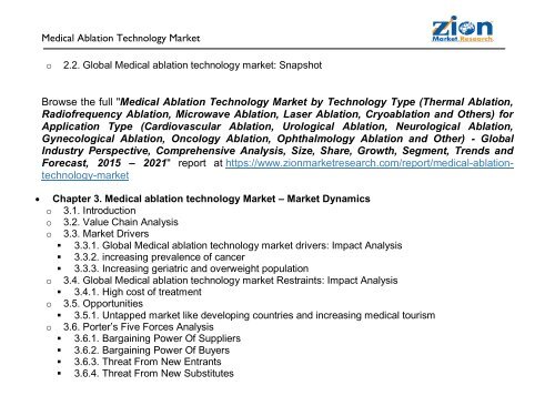 Medical Ablation Technology Market 