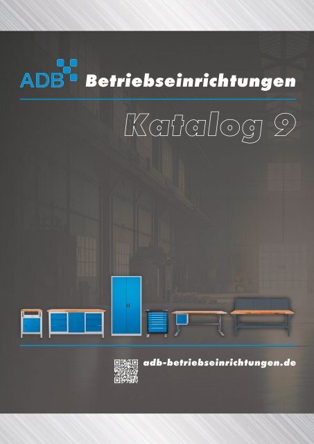 ADB Werkbank PROFI 1500, 4 Schubladen, Lichtgrau, Höhe 850 mm
