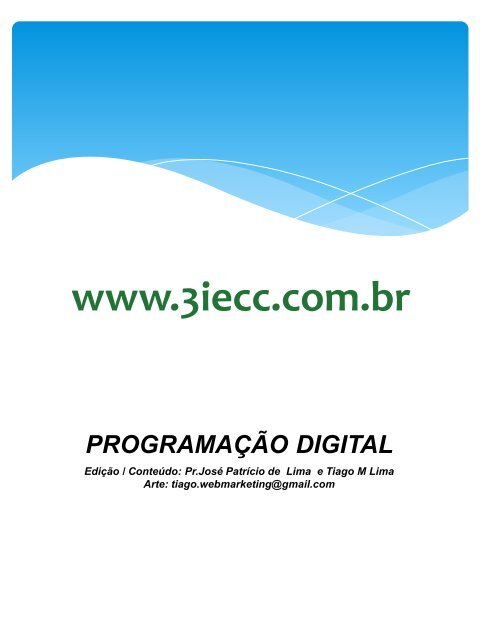 Programação do mês de Janeiro - 3ª IECC