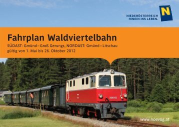 Fahrplan Waldviertelbahn