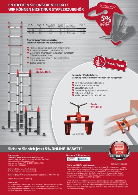SchraderShop Katalog 2018