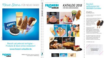 Fronerie Schöller Sortimentskatalog 2018