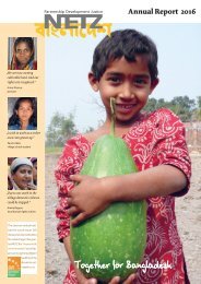 NETZ Bangladesch Annual Report 2016