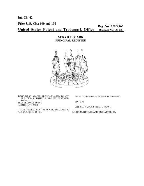 United States Patent and Trademark Office