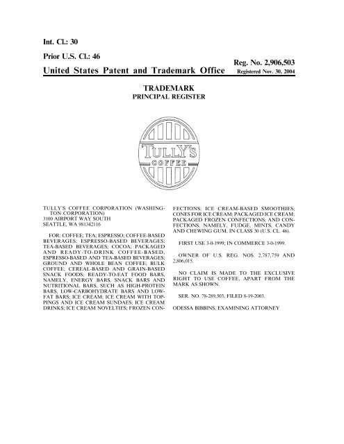 United States Patent and Trademark Office