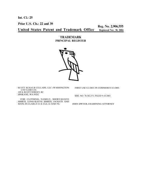 United States Patent and Trademark Office