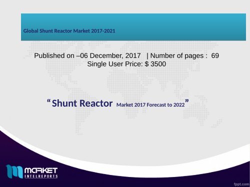 Global Shunt Reactor Market 2017-2021