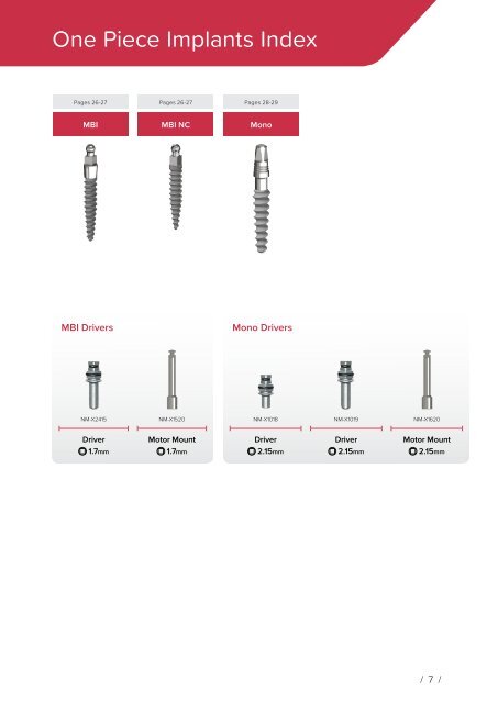 Noris Medical Dental Implants Product Catalog 2018