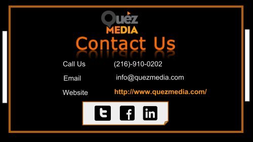 Marketing Firms Cleveland | Quez Media Marketing  