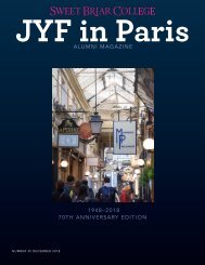 Sweet Briar College JYF in Paris Alumni Magazine - December 2018