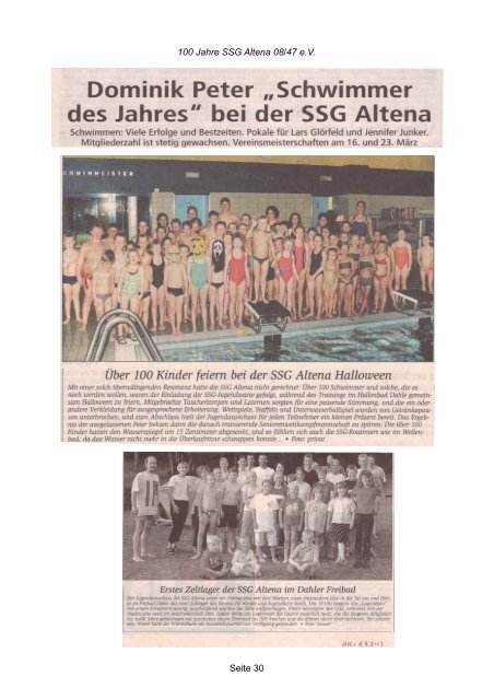 100 Jahre SSG Altena 08/47 e.V.