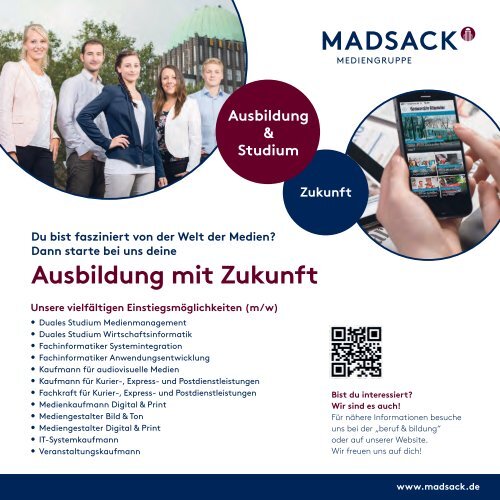 Messe-Guide zur beruf & bildung 2018 am 09./10. Februar im HCC Hannover