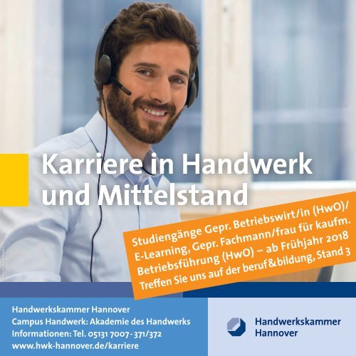 Messe-Guide zur beruf & bildung 2018 am 09./10. Februar im HCC Hannover