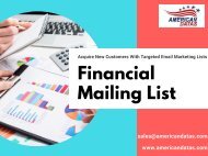 Financial Mailing List | Finance Industry List | Banking Industry Email List