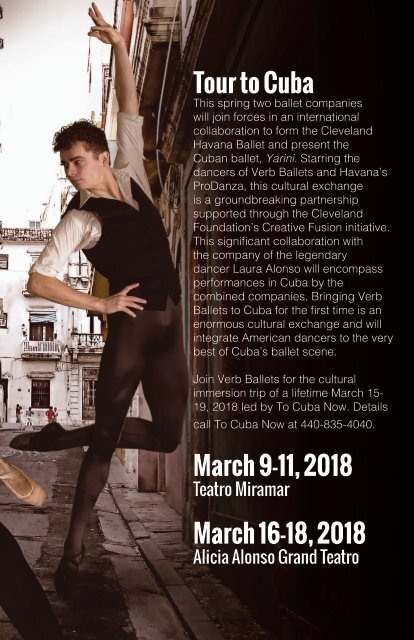 Verb Ballets 2017-18 Season Brochure