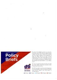 DTI Policy Briefs