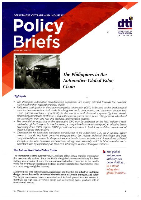 DTI Policy Briefs