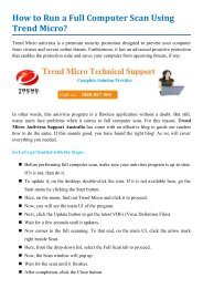 How to Run a Full Computer Scan Using Trend Micro?