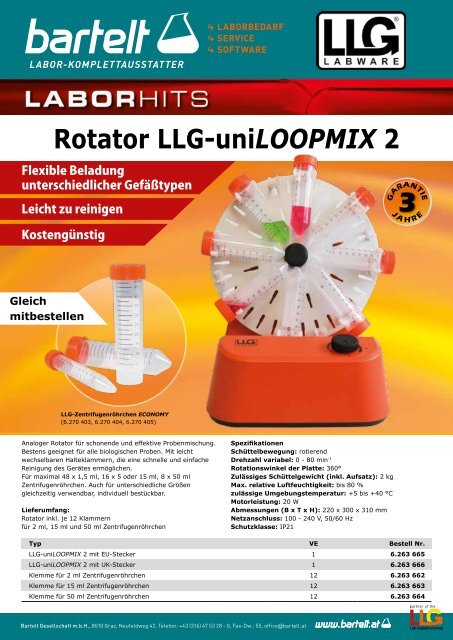 Flyer of the week: Rotator LLG uniLOOPMIX 2