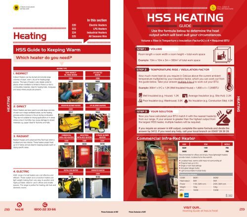 HSS Hire Heaters ready to Hire