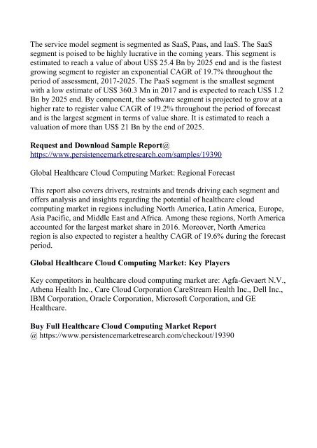 Healthcare Cloud Computing Market Expected to Touch US$ 7791.4 Mn by 2025